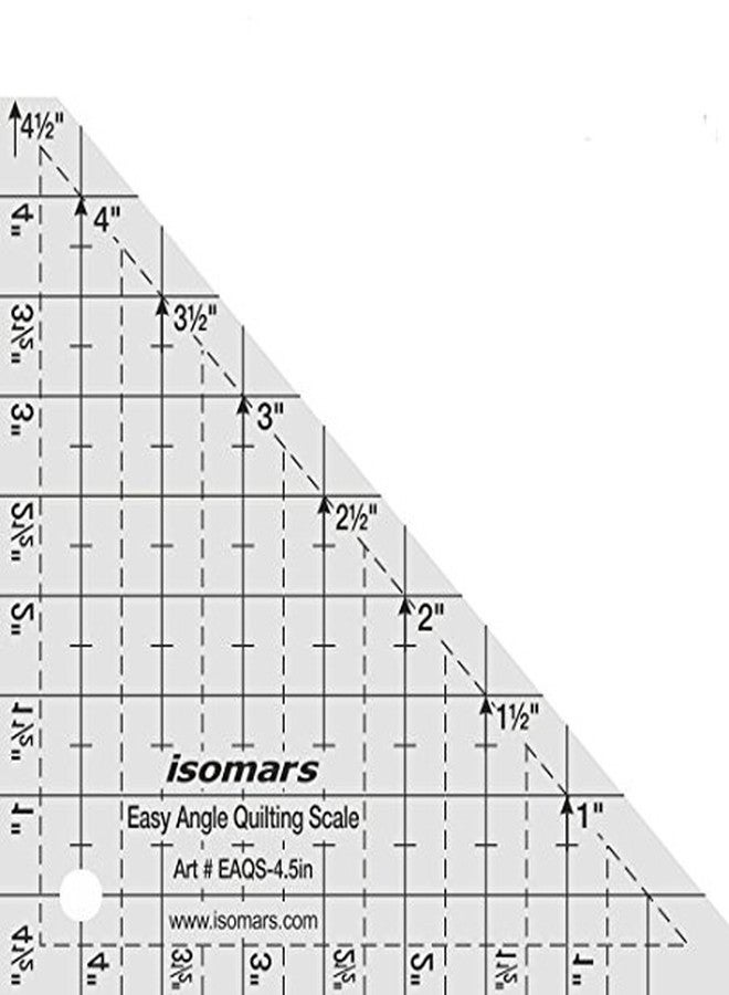 أيسومارس مسطرة إيزومارز للخياطة بزاوية سهلة - 4.5 بوصة - Image 1